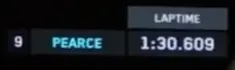 Close-up from the still: the total, in the corner