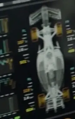 Close-up from the still: the car, from above