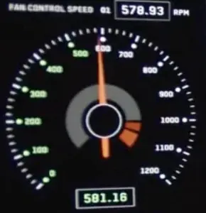 Close-up from the still: a dial with its number
