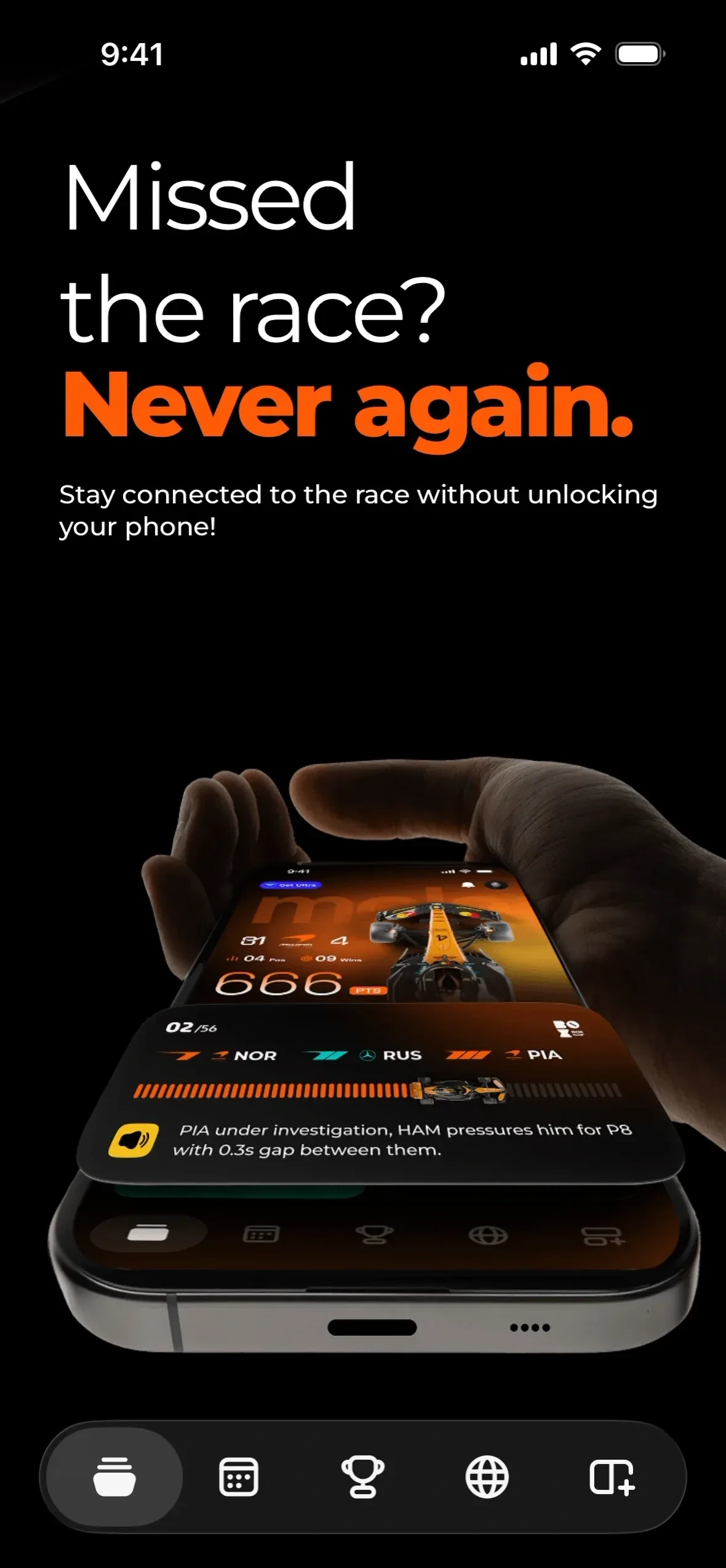 Box Box Club app: lead with the promise