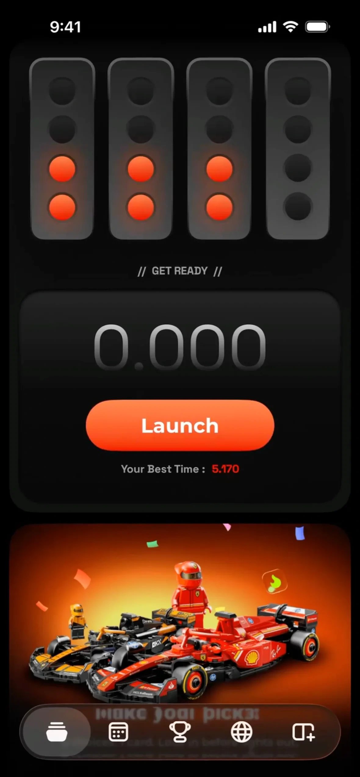 Box Box Club app: a game at the start