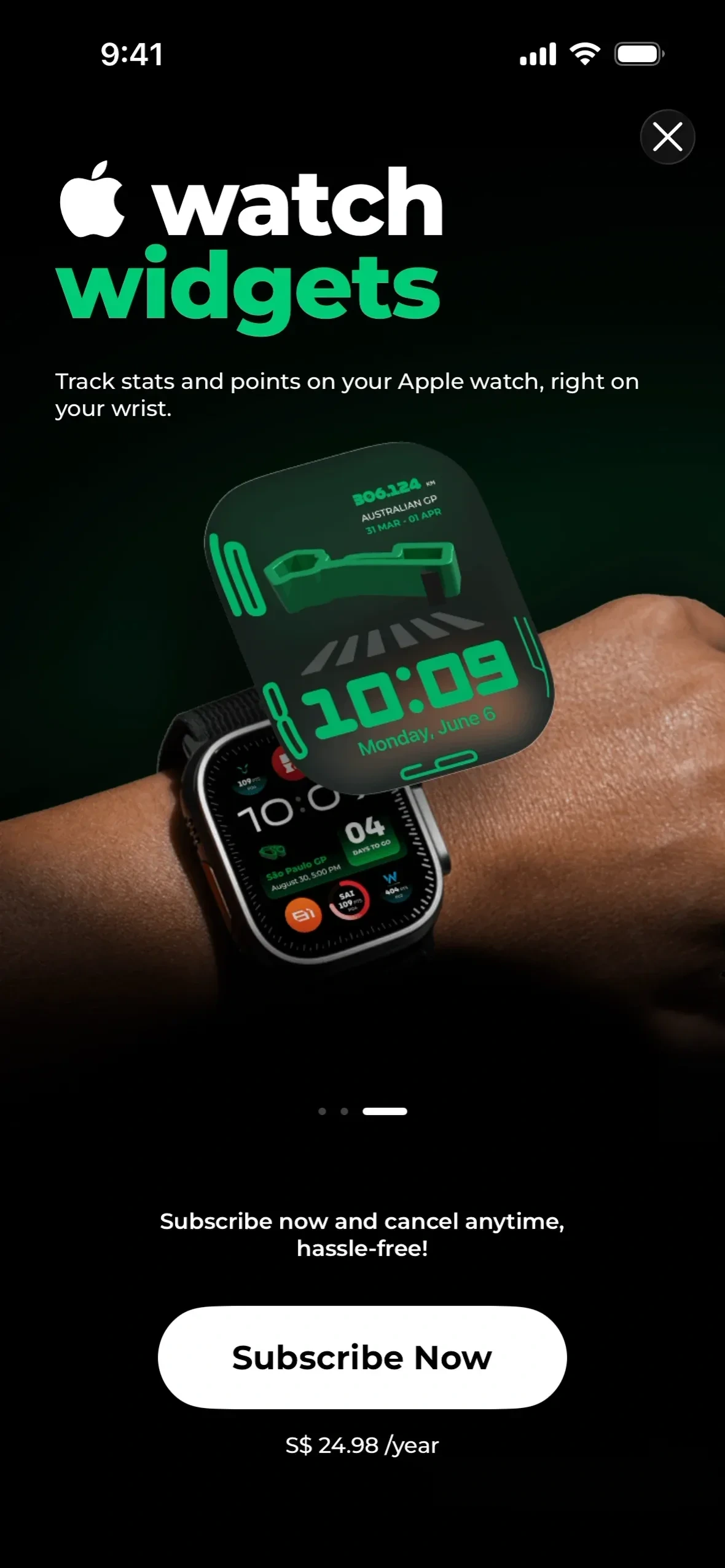 Box Box Club app: the wrist as a second screen